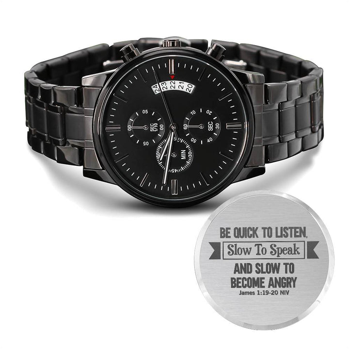 Be Quick to Listen (James 119-20) – Men's Watch