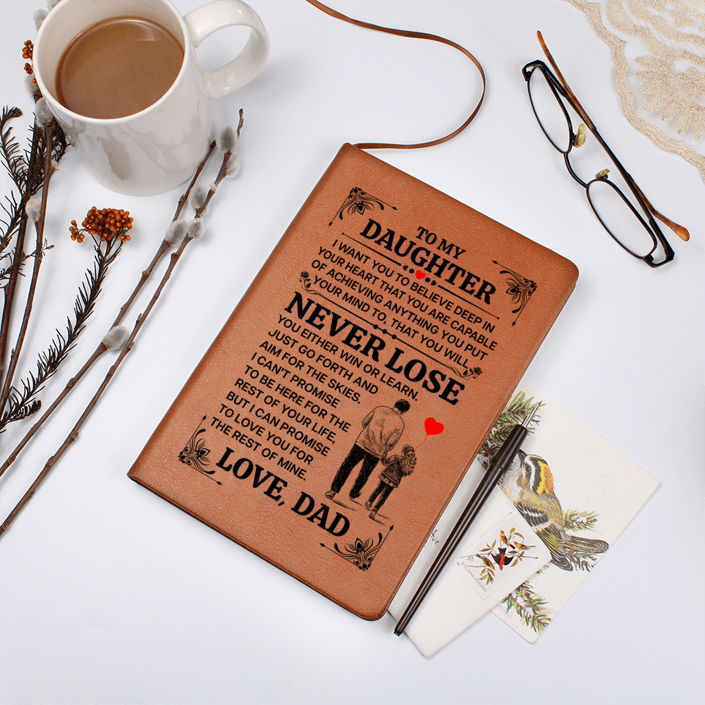 To My Daughter Promise – Leather Journal