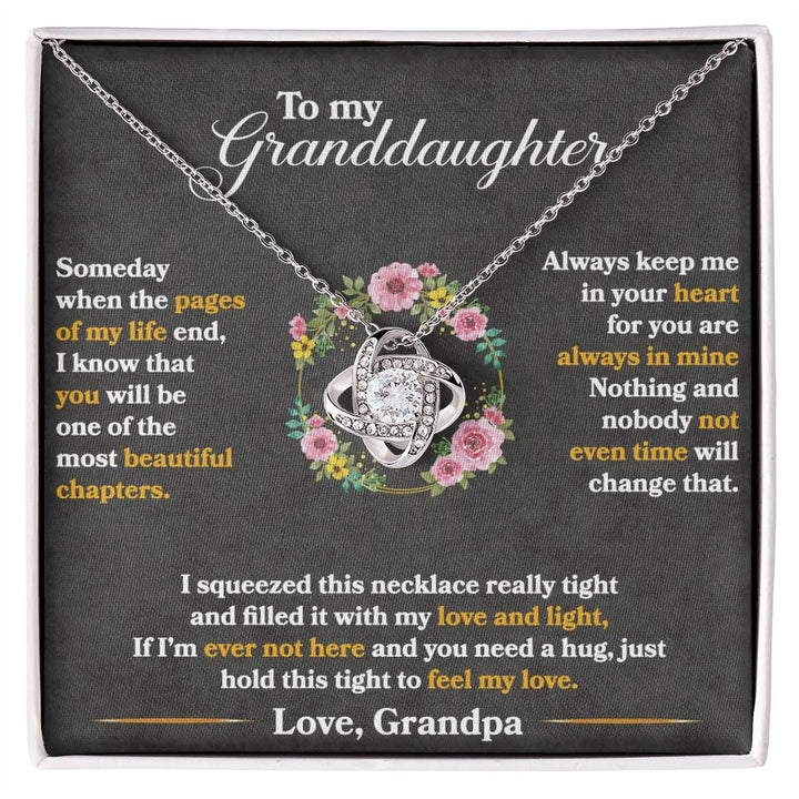 Keep Me In Your Heart - Love Knot Necklace