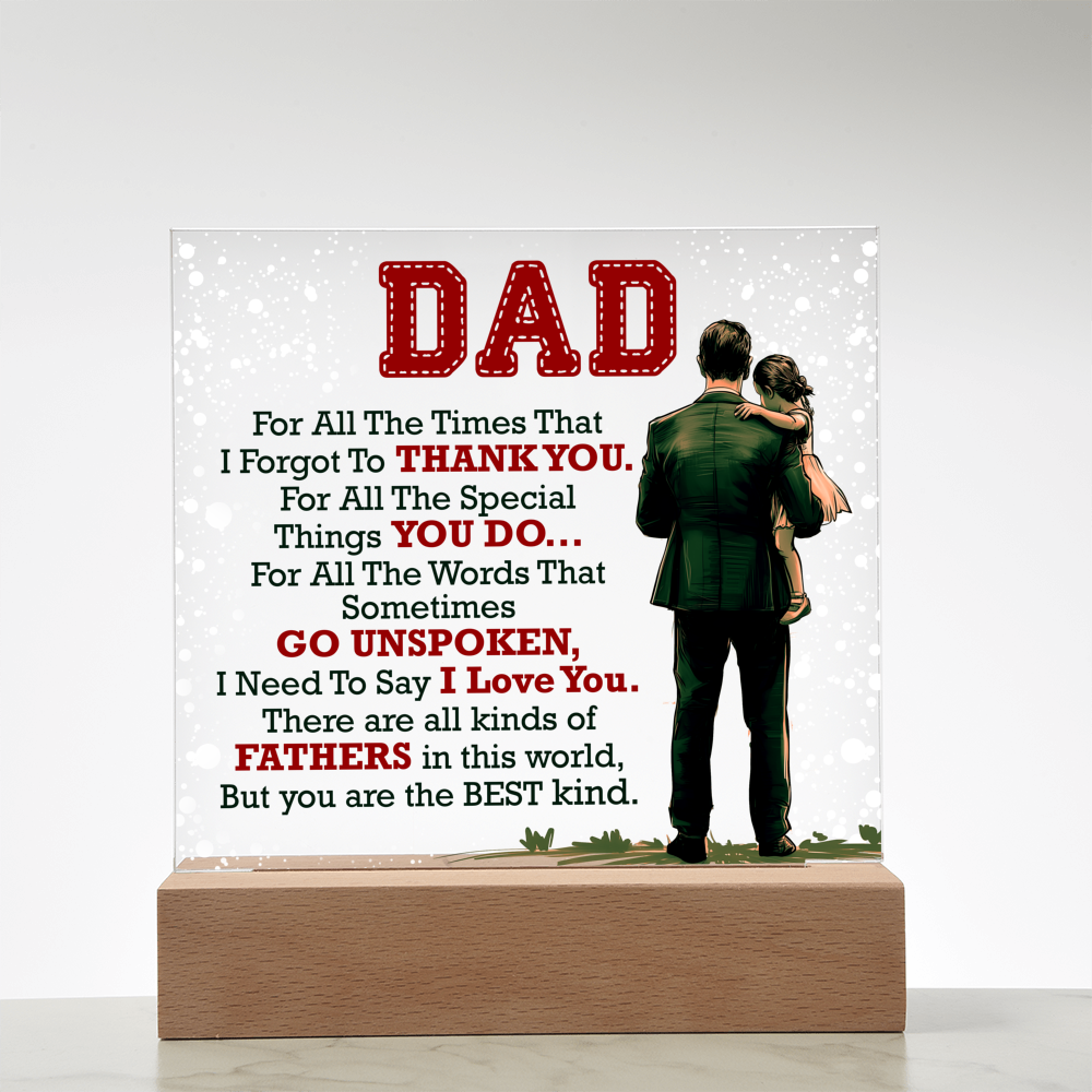 Thank You Dad - Acrylic Square