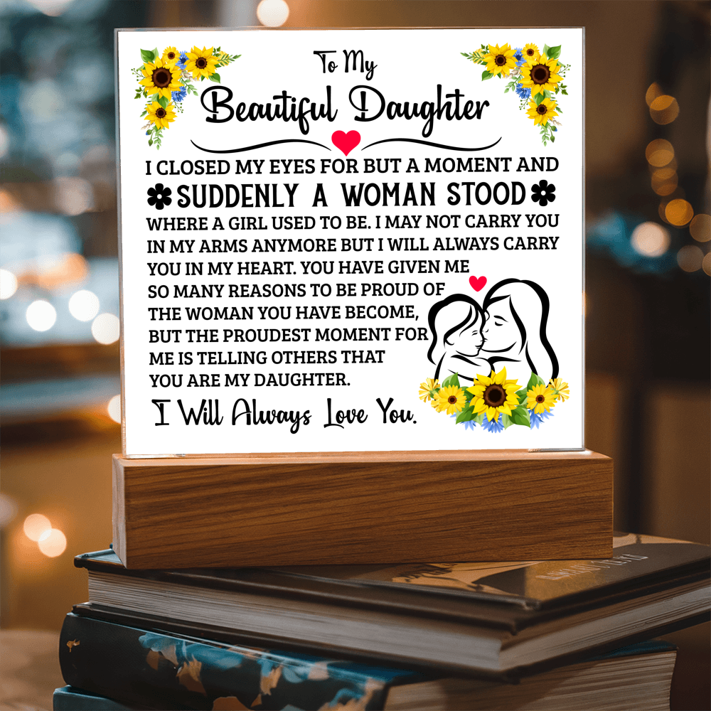 To My Daughter – Acrylic Square